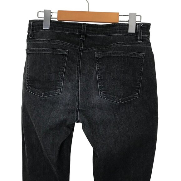 Eileen Fisher Grey Jeans 5 Pocket Zip Up Size 4 - Picture 6 of 8